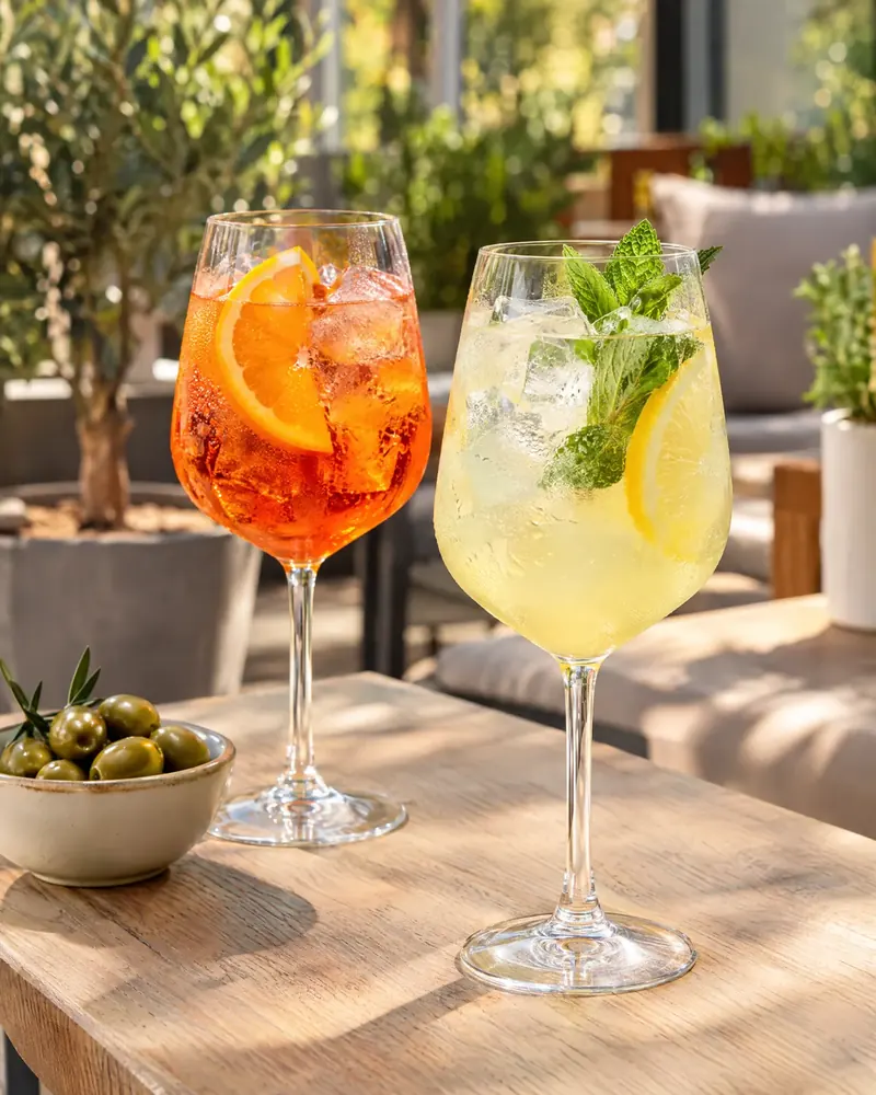 Aperol Spritz und Limoncello Spritz